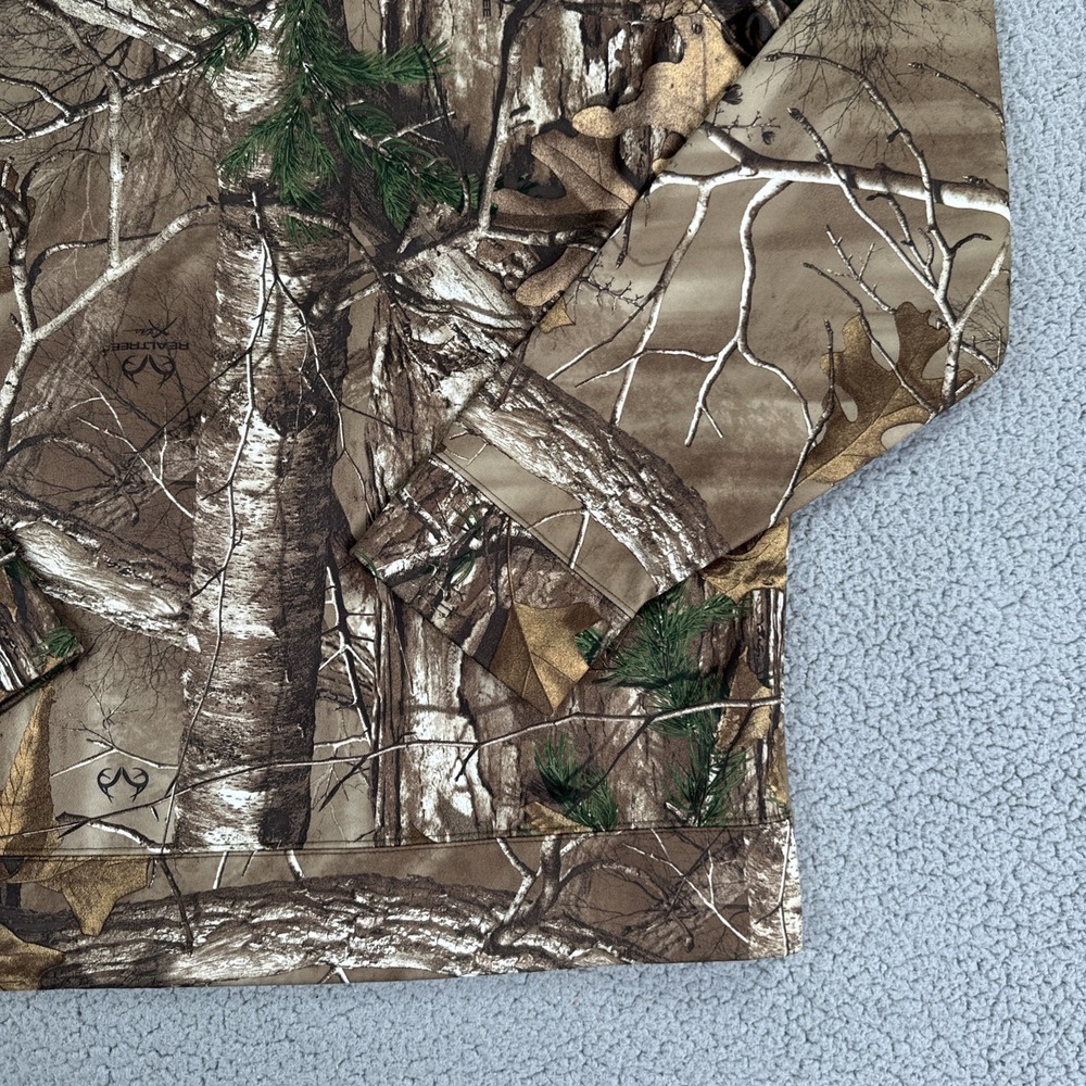 Under Armour Camo Scent Control Hoodie Men Medium Realtree Xtra Hunting Outdoors - Picture 14 of 14
